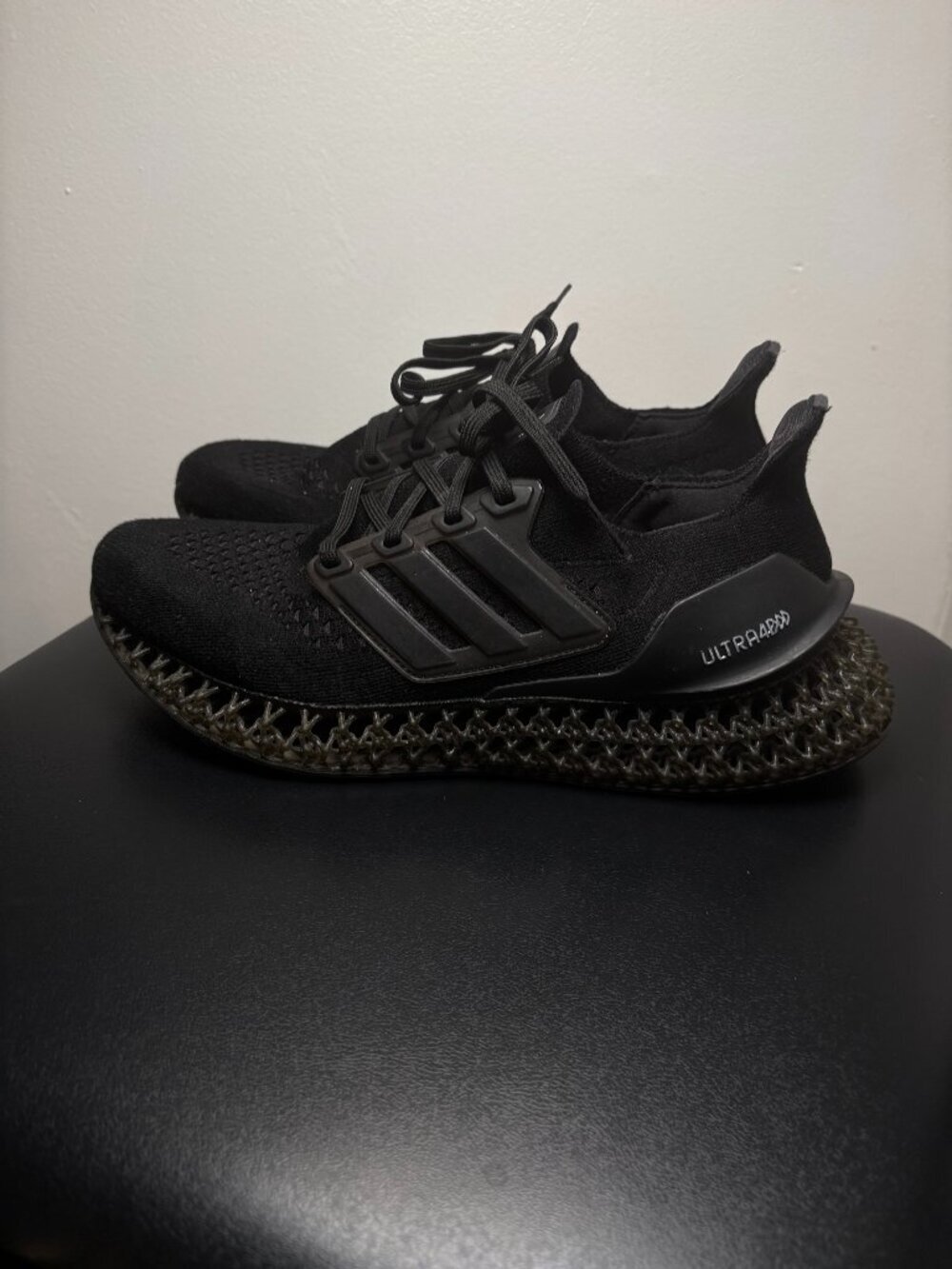 adidas Ultra 4D "Triple Black" Sneakers - Picture 6 of 9